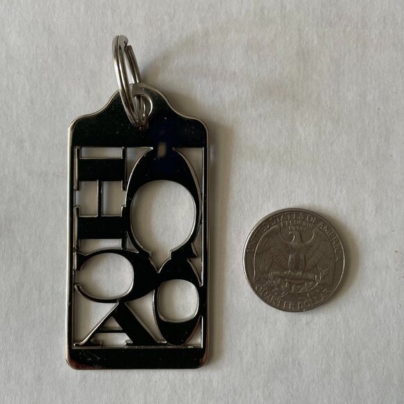 Coach silvertone keychain - Picture 2 of 6